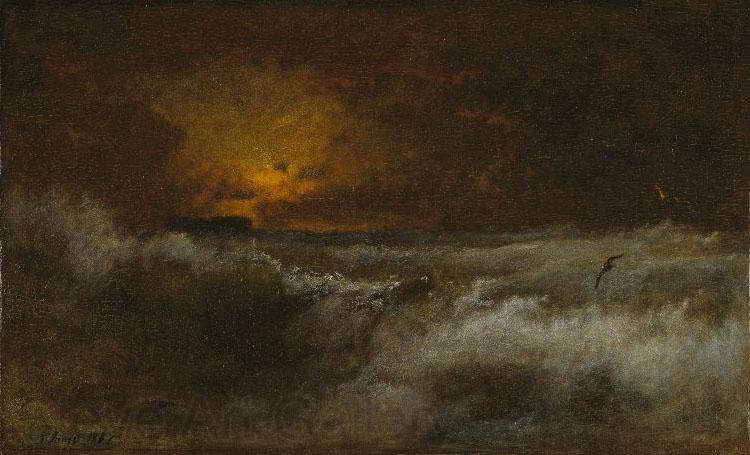 George Inness Sunset over the Sea Spain oil painting art